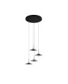 ORION * COLGANTE CIRCULAR NEGRO/CUERO  4L LED  32W  3000K